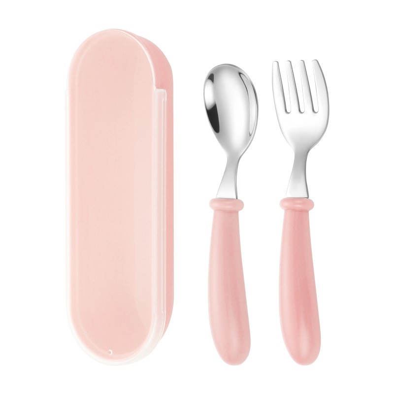 portable spoon and fork set for kids